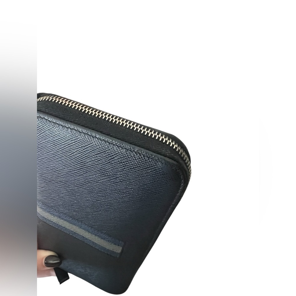 PRADA Safiano Leather Stripe Zip Around Long Wallet - Picture 8 of 14